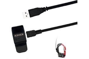 Ploughnavi Charger Clip pour Garmin T5 mini TT15mini Training Dog Collar, Replacement USB Charging Cable Clip.