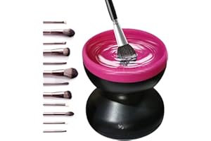 ANLOXIMT Elektrische Make-up-pinsel-reinigungsmaschine, Make Up Pinsel Reiniger Gerät, Automatischer Make-up-pinselreiniger, Geeignet Für Die Make Up Pinsel Pinselset Kosmetik, Rosa