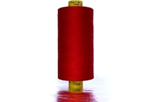 Gütermann GmbH Garn Mara 120 Allesnäher Nähgarn Polyester 1000m Nähmaschinengarn UV Beständig (Rot, 1)
