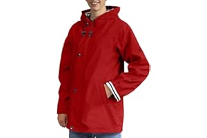 Breizh Ocean - Ciré Armor femme, manteau imperméable mixte, doublure à rayures de style marinière - du XS au 4XL