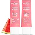Dot & Key Watermelon Hyaluronic Cooling Sunscreen SPF 50 PA+++ Combo (Pack of 2, 80gm each) | For Oily, Normal & Combination Skin | UV + Blue Light Protection | Lightweight | No White Cast | 160g