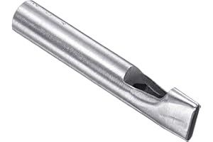 CoCud Perforadora Hueca, Agujero de 4mm x 20mm, Herramienta de Junta Ovalada de Acero 45# - (Aplicaciones: para Manualidades de Cuero, Carteras de Cuero DIY)