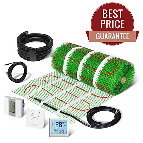 Preisvergleich Produktbild Elektrische Fußbodenheizung selbstklebend Matte 150 W / m2 lebenslange Garantie. BEST PREIS garantiert: Wenn Sie einen günstigere Online, werden wir Beat It. - 3.0m2