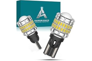 AURORIONCG Ampoule W16W LED 12V Blanc T15 921 LED Feux de Recul 1200LM 6500K (Paquet de 2)