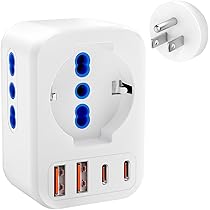 Adattatore Presa Inglese Vutizal - 2 Pezzi, Tipo G, Per Viaggi In UK E Irlanda - Foto 13