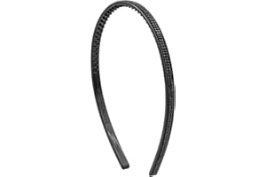 Colours & Beauty - Cerchietto per Capelli Donna Con Strass Colore Nero | Fascia Capelli Uomo | Base Fascia Capelli per Ragazze e Donne | Frontino Capelli Donna e Uomo