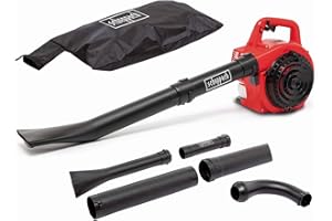 Scheppach LBH2600P Petrol Leaf Vacuum/Blower | 2-in-1 Blower & Vacuum | 1 HP 25.4 cc Engine | 260 km/h Air Speed | 50L Collection Bag | Shredder Function