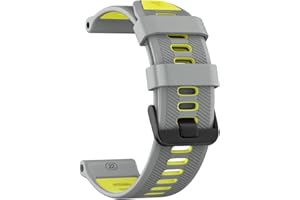 U-LIMVE Pasek do zegarka Garmin Forerunner 965, Forerunner 955, Forerunner 945, Forerunner 935, miękki silikonowy 22 mm, paski zastępcze
