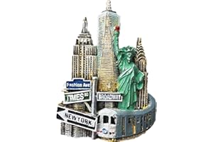 MUYU MAGNET Aimant de réfrigérateur 3D New York USA Souvenir, décoration de la maison et de la cuisine New York USA Aimant de réfrigérateur souvenir de voyage cadeau
