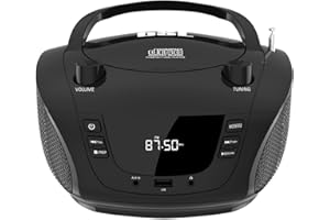 BSL BEAUTIFUL SOUND LINE Boombox Radio CD portatile con Bluetooth BSL JL-2031A | con 4W di potenza RMS | Radio FM e porta USB compatibile con file mp3 | Display LCD | Ingresso AUX IN e uscita cuffie