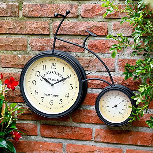 Wanduhr - Thermometer Fahrrad