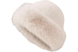 AEGJEGVD Hats for Women UK Clearance Ladies Winter Hats Today's Deals,Warm Windproof Plush Velvet Hat Thick Ear Protection Caps Outdoor Hunting Hiking Thermal Faux Fur Hats Wool Hats for Christmas