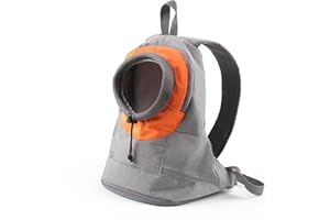 PETCUTE Zaino Porta Cane,Traspirante Zaino per Animali Domestici,Zaino per Cani a Doppia Spalla con Pad Rimovibile,Testa Fuori Borsa per Cani con Tracolla Regolabile e Cordoncino