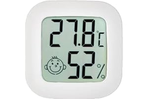 MOSLALO Termómetro habitación para Interiores | Higrómetro Digital Inteligente | Monitor Temperatura casa | Medidor Humedad con Sensor Alta precisión | Termómetros LCD para Hogar, Cuarto Bebé