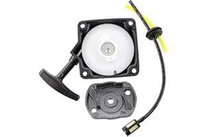 MCHNIC Seilzugstarter Rückstoßstarter mit Mitnehmerplatte für 33cc 43cc 47cc 49cc 50cc Pocket Dirt Bike Gas Scooter Mini Chopper ATV Quad für Motorsense Rotfuchs Tarus Fuxtec Timbertech BC52 BC520