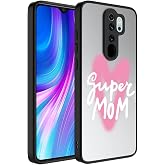Zore Xioami ile uyumlu Redmi Note 8 Pro Kılıf Aynalı Desenli Kamera Korumalı Parlak Mirror Kapak S&uuml;per Anne