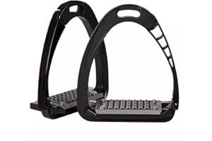 EXTREME Black Horse Safety Stirrup Irons Quick Release Aluminium Stirrup 4.75" Stable Rider Comfort and Safety Design