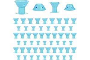 CJBIN Hitzefreie Lockenwickler, 60 Stück Locken Ohne Hitze aus Silikon, Lockenwickler über Nacht mit 30 Große und 30 Kleine, Heatless Curls für DIY Haar Styling, Blau