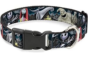 BUCKLE-DOWN Buckle Down Nightmare Before Christmas 4 Personaggio Gruppo/cimitero Scene plastica Clip Collare