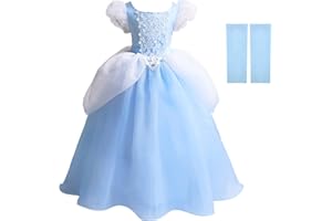 CQDY Costume da principessa, da Cenerentola, vestito a maschera per Halloween, per travestimento cosplay
