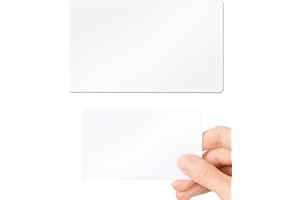 LANYARDS TOMORROW.CO.UK Puste białe karty PCV plastikowe - opakowanie 10 szt. smyczy jutro 760 mikronów standardowy rozmiar karty kredytowej CR80 86 x 54 mm - nadają się do drukowania idealne do nadruku na dowolnej drukarce