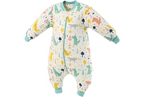 Daysskk Gigoteuse 2,5 Tog Bébé Hiver Enfant Turbulette à Jambes Séparées 6-36 Mois Grenouillère Manche Amovible Bébé Garçon Fille Hiver Cadeau Bébé