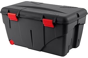 EDA PLASTIQUES EDA Malle DE Rangement TRAFIC avec roulettes 85L Couleur Noir 10189