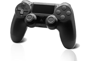 Effdrdfs Wireless Controller for PS4- Controller Wireless for PS4/Pro/Slim/PC, Bluetooth Gamepad Joystick with Dual Vibration/Six-Axis/Touch Panel/ 3.5mm Audio Jack/USB Cable(Black)