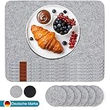 ✅ DIE GESCHENKIDEE - Überraschen Sie Ihre Liebsten zu Weihnachten oder Geburtstag mit unseren Platzdecken und Tischunterlagen. Unsere Luana Rose Teller Unterlage wird mit 6 Getränkeuntersetzer geliefert. Das perfekte Geschenk für Sie und Ihn.