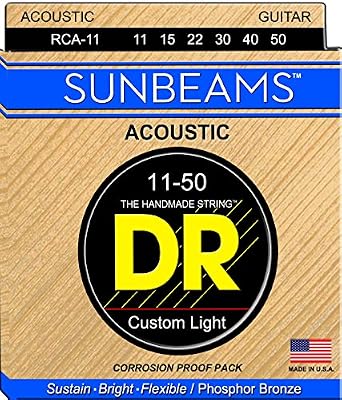 DR Handmade Sunbeam Phosphor Bronze Acoustic Guitar Strings 11-50