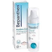 Bepanthen Narben-Gel für glattere und unauffälligere Narben mit Massage-Roller, lindert Juckreiz und Spannungsgefühl…