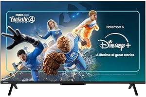 Toshiba 43”UV1563DB 4K Smart VIDAA TV, Ultra HD,Dolby Vision, HDR10, Freely, Disney+, Prime Video, Netflix, Dolby Audio Processing, Works with Alexa, Works with Google Assistant, VIDAA Voice 2025