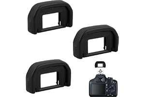 3-pack ögonmussla för Canon EOS 1000D 600D 550D 700D 750D 1100D 1200D 1300D 2000D 4000D, sökarskydd kamera tillbehör för DSLR