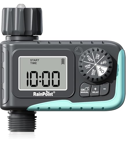 タイマー RAINPOINT Irrigation Computer WLAN 2 Outputs with Brass Inlet