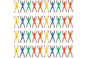 Heyu-Lotus 40 piezas para hombre de ventana, crawler de ventana, para hombre, adhesivo de pared, escalador de pared, para hombres pegajosos, juguetes elásticos y pegajosos para fiestas