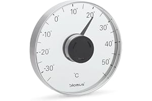 blomus 65246 Window Thermometer - Stainless Steel/acrylic