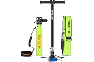 SMACO S300 Mini Bombola Sub 0.5L Bombola Subacquea Piccola Mini Scuba Tank Portatile Bombole Aria Sub Ricaricabile Fino a 10 Minuti Bombola di Ossigeno per Immersioni