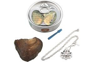 kiss me Wish Cultured Pearl Necklace, Love Wish Kit, Necklace Cage Locket in Oyster Set, 16.9", "Surprise Gift For Wife, Girlfriend, Mother