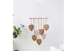 HNLMZ Arazzo da Parete in Macramè,Arazzi Tessuti a Mano in Stile Boemo,Arazzo Fatto a Mano Decorazione da Parete Per Soggiorno, Camera da Letto, Matrimonio, Decorazione Natalizia (Cachi)