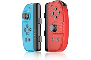 Contrôleur Bonacell Joy Pad pour le remplacement du commutateur, contrôleurs gauche et droit Joystick avec fonction Turbo/double vibration/gyroscope/réveil pour Switch Lite/OLED