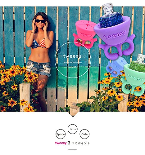 tweexy – Der Original Tragbare Nagellackhalter in Rosa - 3