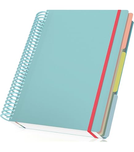 Quaderno A4 A Righe Con Copertina Rigida - 300 Pagine, Spirale Doppia, Verde, Per Appunti E Diario - Foto 11