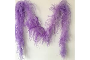 Sowder 72inch Length 1ply Ostrich Feather Boa for Wedding/party Decoration, Feather Scraf