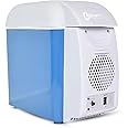 Robustt Mini Frost Free Refrigerator - Compact And Portable With 7.5-Liter Capacity, Food Grade, Low Noise, And Thickened Inner Liner, Suitable For Car Use (Pack Of 1), Blue