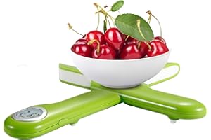 CAMRY Zusammenklappbare Digitale Elektronische Küchenwaage, Digitalwaage, Elektronische Wage, 5KG/1g, LCD-Display, mit Tara-Funktion (Grün)