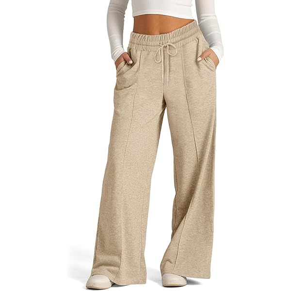Zeagoo Broek Dames Joggingbroek Lang Baggy Sportbroek Hoge Taille Losse Broeken Wijde Rechte Pijp met Elastische Tailleband Sweatpants Vrijetijdsbroek Yoga Gym Broek Hardloopbroeken S-XXL, blauw, L