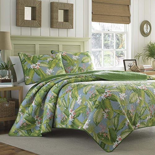 Tommy Bahama Aregada Dock Sky Quilt Set, King, Sky by Revman International