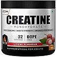 AS-T-IS Nutrition ATOM Creatine Monohydrate Powder 100G-32 Servings | Dope Free | Enhances Performance | Promotes Muscle Gains | Litchi