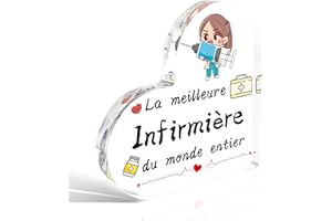 CRAHALEN Cadeau Infirmiere Infirmiere Accessoires Accessoire Infirmiere Cadeau Infirmiere Noel Cadeau Collegue De Travail Cadeau Etudiante Infirmiere Cadeau pour Etudiant Medecine Acrylique Cadeau Pas Cher