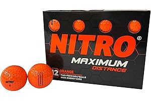 Nitro Lot de 12 balles de Golf à Distance maximale